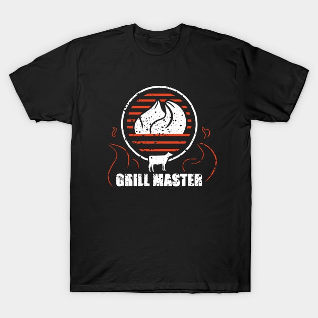 cool master of the grill father's day gift for grill lover T-Shirt by A Comic Wizard